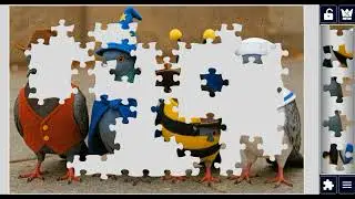 Feathered Friends in Fancy Dress😊❤️ jigsaw puzzle🧩🧩 || @funpuzzle1122 
