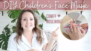 How To Make A Face Mask | Kids Face Mask Tutorial | Children's Face Mask Tutorial With Nosewire
