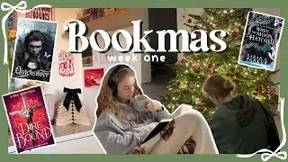 reading popular fantasy books 📖🤍🎄 | bookmas week 1