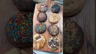 trying an entire new lineup of stuffed cookies 🍪 #cookies #newfood #dessert
