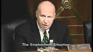 JEC Vice Chairman Kevin Brady's opening statement during employment hearing