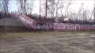 Doping kibiców Polonii na meczu z Falubazem