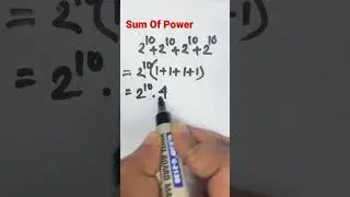 Sum Of Power #maths #mathtricks #mathematics #youtubeshorts #shorts #short