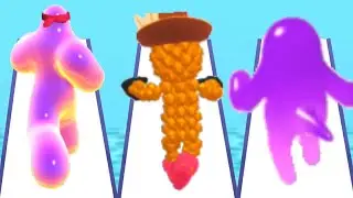Blob Runner 3D vs Pixel Rush vs Dino Runner 3D