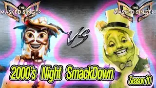 Smackdown between S'more and Pickle on 2000's Night - Masked Singer Season 10