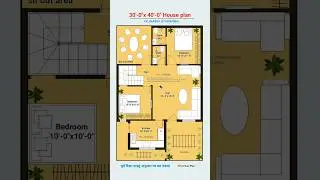 30x40 duplex first floor plan design #shorts #viral #floorplan #homeplan #homedesign #houseplan