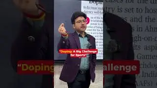 Why Doping Is a Serious Problem in Sports | Best IAS Academy | 8999396000 | Sumit Sir | 8999396000