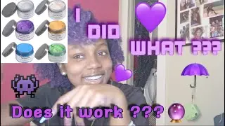 HAIR PAINT WAX ?!!! | TEMPORARY HAIR DYE ON NATURAL BLACK HAIR | TYPE 4 HAIR