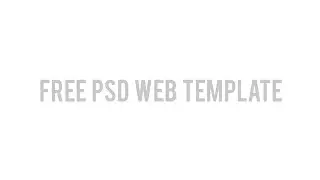 FREE PSD Web template giveaway [PSD Included]