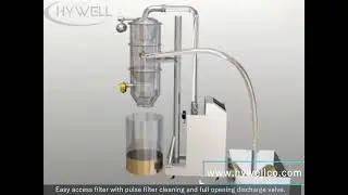 Mobile vacuum conveyor / Vacuum feeder for Open Tank from hywell machinery