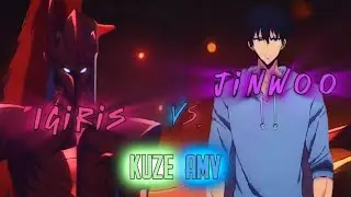 Jinwoo vs igiris amv edit #anime #solo leveling edit by kuze editz