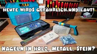 Nagelpistole - Bolzensetzgerät für Beton, Metall, Holz