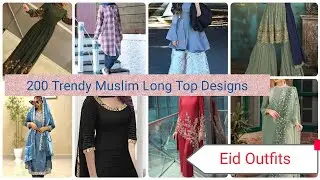 Long Top Collection for Muslim Girls | Modest Fashion Outfit Ideas 2025 | #EidDesigns #ModestOutfits