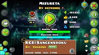 Mizureta (100%) Recompleted on Unstable (60-120 FPS) Mobile Gameplay | Geometry Dash