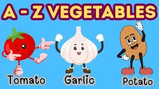 Алфавит от А до Я с овощами 🥕 | Изучаем алфавит по названиям овощей | Детское обучение @XYZKIDSCLUB