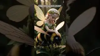 A Tiny Forest Fairy and Her Giant Bumblebee | Most Beautiful AI Fantasy Scene Ever!