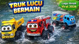 Roda Roda Truk 🚛🎵- Truk Lucu Bermain Di Hutan 🌳 | Lagu Truk Anak Edukatif Viral Terbaru 2026