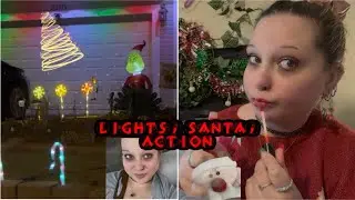 Vlogmas 2025 pt. 6: Pretty Lights, Dollar Tree Lippy TRY ON, & XMAS Thrifting! 