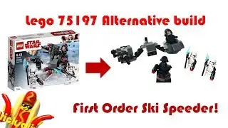 Lego Star Wars 75197 Alternative Build - First Order Ski Speeder! + Building instructions!