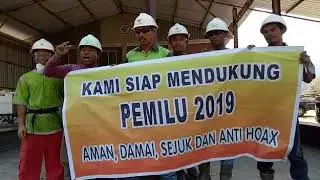 Karyawan pt peto ksb siap dukung pemilu 2019