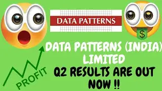 DATA PATTERNS (INDIA) LIMITED Q2 RESULTS | DATA PATTERNS SHARE LATEST NEWS | #q2result #datapatterns