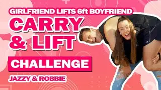 I'm 6ft6 and my small girlfriend carried me! CARRY & LIFT #CHALLENGE
