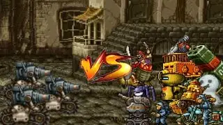 Metal slug attack - Super Ptolemaic Slug vs top boss unites (MSA)