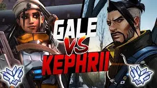 GALE PRO ANA VS KEPHRII AS HANZO! [ OVERWATCH SEASON 9 TOP 500 ]