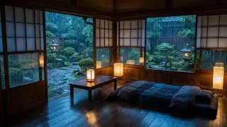 Feel the Peace | Rain Therapy for Deep Sleep | Lanterns and Gentle Rainfall 🌧️🏮