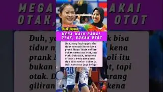 Calista Maya Kapok Kena Prank Megawati Hangestri #proliga #shorts #vleague #quotes #meme