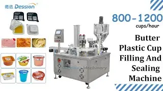 Automatic Sauce Cup Filling And Sealing Machine butter Cream Cheese Filling And Packing Machine