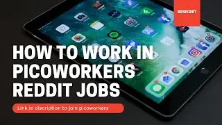 Picoworkers|Reddit Jobs Tutorial|