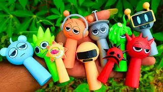 Hunting Incradibox Sprunki | all characters | Vineria, Mr. Sun, Fun Bot, Garnold, Orange, Raddy