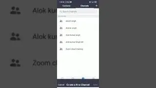 Create a channel on zoom cloud meeting