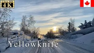 🇨🇦Yellowknife Winter Walk - world of -40&deg;F / -40&deg;C -【4K 60fps】