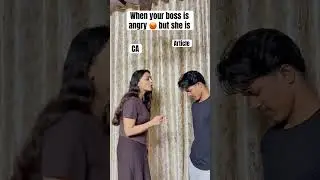 When you CA boss is angry but she is | CA Articles meme&rsquo;s #camotivation #comedy #calife #funny