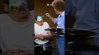 BOB ROSS PAINTS MY FACE