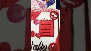 journaling using only red &hearts;️ colour please like and subscribe #short # journal