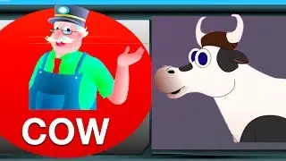 The Animal Train - Mr.Bell's Learning Train | Animals For Children