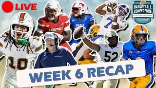 LIVE Week 6 ACC Football Recap | Miami Dominates FSU, UVA Upsets Louisville, Clemson Over UNC, MORE!