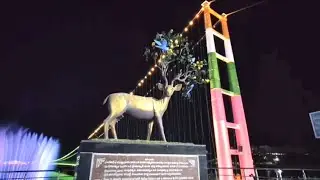 Siddipet Komati cheruvu# Night Garden 🤩# Siddipet Necklace Road Telangana.