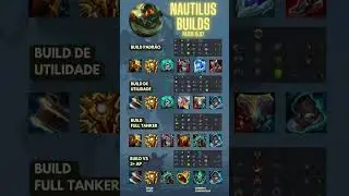 NAUTILUS MELHORES BUILDS! Voc&ecirc; vai reinar na botlane f&aacute;cil! #lolbr #lolbrasil #nautilus #suporte