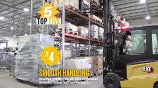Top 5 advantages - Cat&reg; EP25-35A(C)N Electric Counterbalance Forklifts