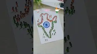 India 🧡🤍💚 map 3D drawing | #shorts #india #map #3d #drawing #ideas #independenceday #art #tricks