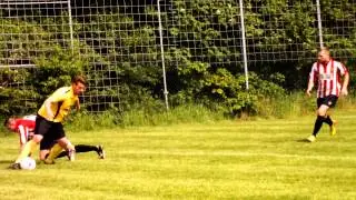 Sean Griffiths' cross is beaten out by Arnold