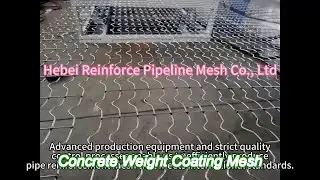galvanized concrete weight coating mesh 2.7mm wire 10 lines 140m