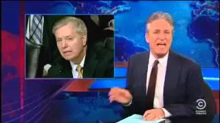 Jon Stewart does Lindsey Graham