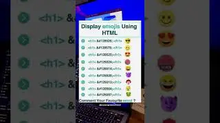 Comment tour favourite 🤩 #tiktok #programming #development #emoji #shorts