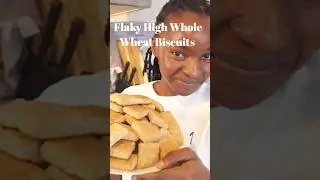 Easy Flaky High Whole Wheat Biscuits #baking #easyrecipe Easy #easybaking