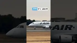 Embraer ERJ-170 J-air acceleration Osaka International Airport #acceleration #embraer #enginesound